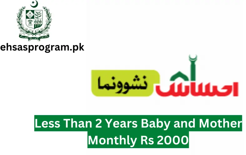 Less Than 2 Years Baby and Mother Monthly Rs 2000